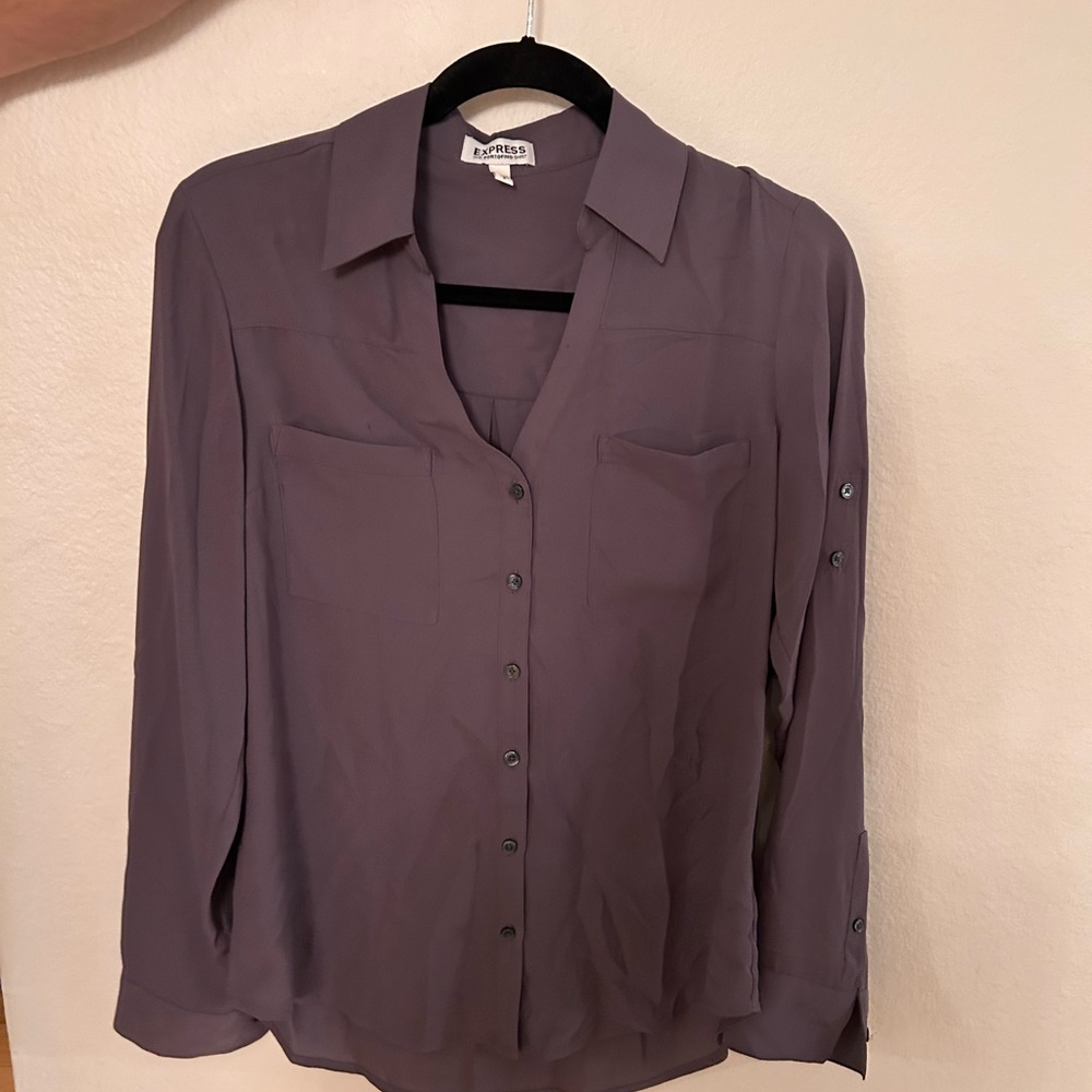 Never worn size small grey blouse